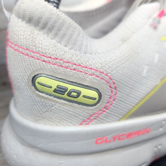 Brooks Glycerin 20 Women’s Size 10.5 Gray Pink Running Shoes DNA Loft v3 Neutral - Picture 2 of 12